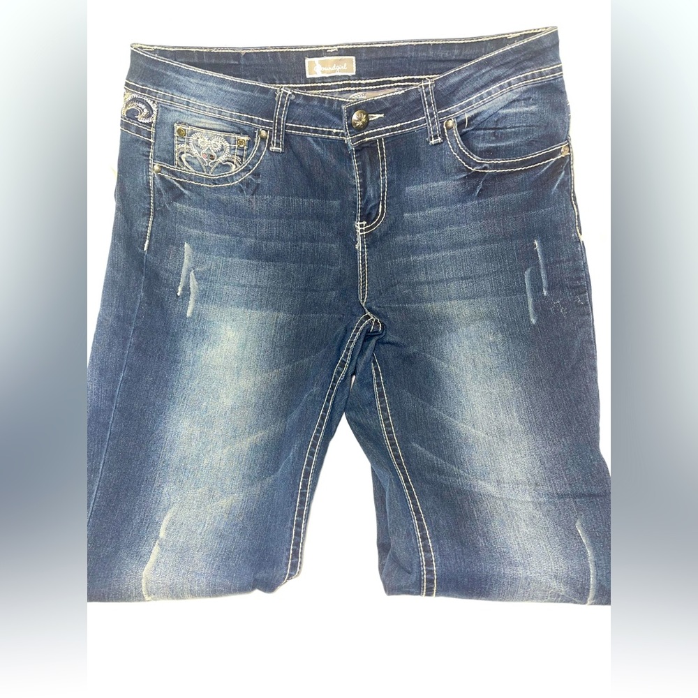 Soundgirl Juniors blue jeans Size 13 in great used condition.